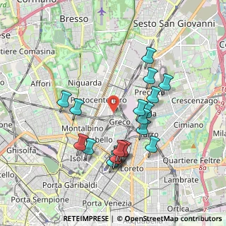 Mappa Via Comune Antico, 20125 Milano MI, Italia (1.807)