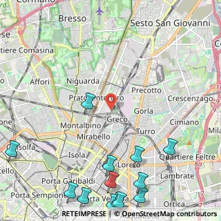 Mappa Via Comune Antico, 20125 Milano MI, Italia (3.46714)