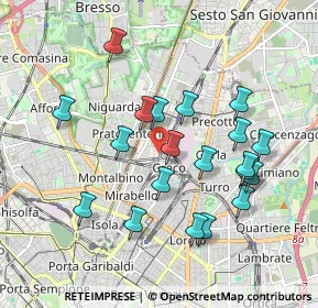 Mappa Via Comune Antico, 20125 Milano MI, Italia (1.8045)