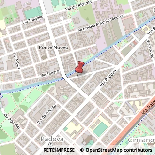 Mappa Via Privata Giovanni Meli,  36, 20127 Milano, Milano (Lombardia)