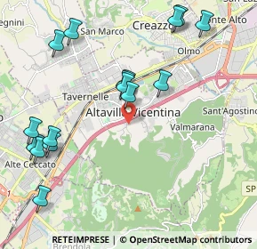 Mappa Via Monte Novegno, 36077 Altavilla vicentina VI, Italia (2.36625)