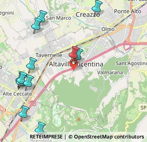 Mappa Via Monte Novegno, 36077 Altavilla vicentina VI, Italia (2.645)