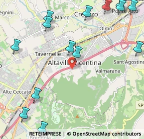 Mappa Via Monte Novegno, 36077 Altavilla vicentina VI, Italia (3.00357)