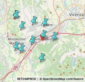 Mappa Via Monte Novegno, 36077 Altavilla vicentina VI, Italia (3.77091)