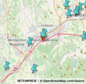 Mappa Via Monte Novegno, 36077 Altavilla vicentina VI, Italia (6.26643)