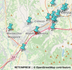 Mappa Via Monte Novegno, 36077 Altavilla vicentina VI, Italia (4.81)