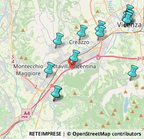 Mappa Via Monte Novegno, 36077 Altavilla vicentina VI, Italia (4.97786)
