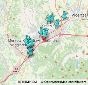Mappa Via Monte Novegno, 36077 Altavilla vicentina VI, Italia (2.91667)