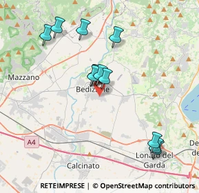 Mappa Via Monte Fumo, 25081 Bedizzole BS, Italia (3.5925)