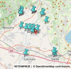 Mappa Via Monte Fumo, 25081 Bedizzole BS, Italia (3.90526)