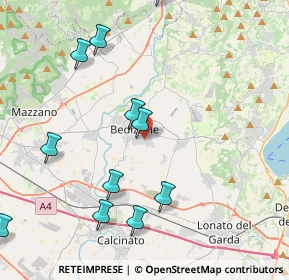 Mappa Via Monte Fumo, 25081 Bedizzole BS, Italia (5.0775)