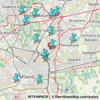 Mappa Via Meli Giovanni, 20127 Milano MI, Italia (4.56692)