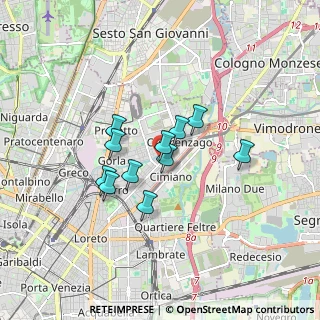 Mappa Via Meli Giovanni, 20127 Milano MI, Italia (1.23818)
