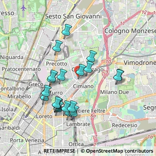 Mappa Via Meli Giovanni, 20127 Milano MI, Italia (1.8595)