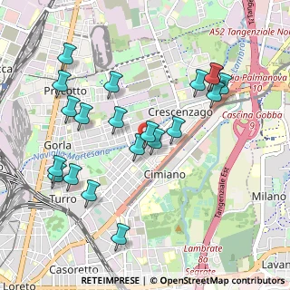 Mappa Via Meli Giovanni, 20127 Milano MI, Italia (1.035)