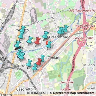Mappa Via Meli Giovanni, 20127 Milano MI, Italia (1.0135)