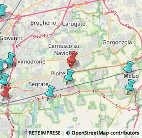 Mappa Via Pio la Torre, 20063 Cernusco sul Naviglio MI, Italia (7.12706)
