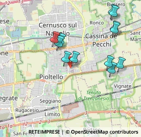 Mappa Via Pio la Torre, 20063 Cernusco sul Naviglio MI, Italia (1.995)