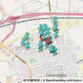 Mappa Via L. Einaudi, 24043 Caravaggio BG, Italia (0.27826)