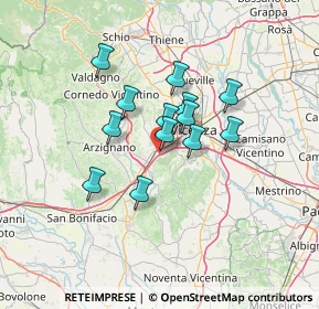 Mappa E70, 36077 Vicenza VI, Italia (9.85615)