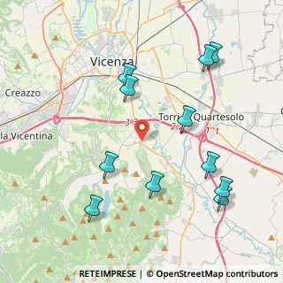 Mappa Via Cipro, 36100 Vicenza VI, Italia (4.48636)