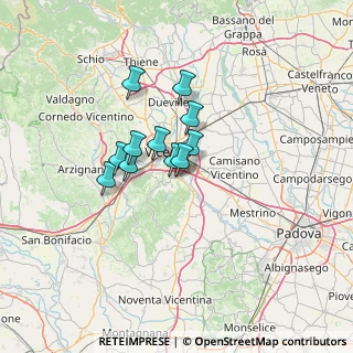 Mappa Via Cipro, 36100 Vicenza VI, Italia (8.70455)