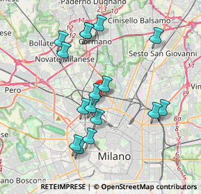 Mappa Via Giuseppe Tartini, 20158 Milano MI, Italia (3.70688)