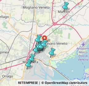 Mappa Via Lavaredo, 30174 Venezia VE, Italia (2.88636)