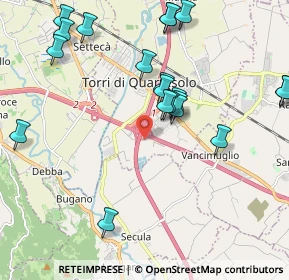 Mappa Via Giacomo Zanella, 36040 Torri di Quartesolo VI, Italia (2.2675)