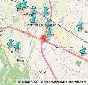 Mappa Via Giacomo Zanella, 36040 Torri di Quartesolo VI, Italia (2.68667)