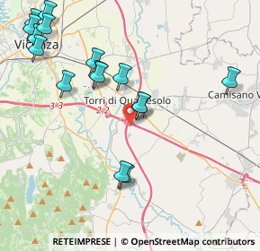Mappa Via Giacomo Zanella, 36040 Torri di Quartesolo VI, Italia (4.76563)