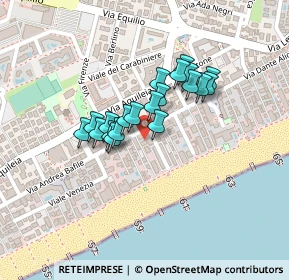 Mappa ° Accesso al Mare di Via A. Bafile, 30016 Lido di Jesolo VE, Italia (0.1515)