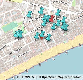 Mappa ° Accesso al Mare di Via A. Bafile, 30016 Lido di Jesolo VE, Italia (0.213)