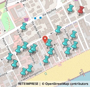 Mappa Via Andrea Bafile 4° Accesso al Mare, 30016 Lido di Jesolo VE, Italia (0.1495)