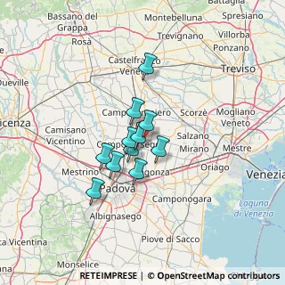Mappa Via P. Massimiliano Kolbe, 35011 Campodarsego PD, Italia (8.68909)