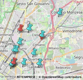 Mappa Via Francesco Rubino, 20132 Milano MI, Italia (2.66143)