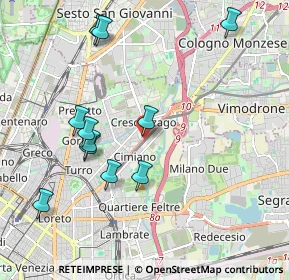 Mappa Via Francesco Rubino, 20132 Milano MI, Italia (2.08182)