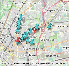 Mappa Via Francesco Rubino, 20132 Milano MI, Italia (1.67)