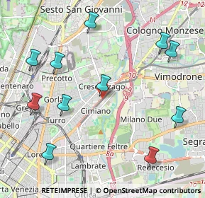 Mappa Via Francesco Rubino, 20132 Milano MI, Italia (2.46636)