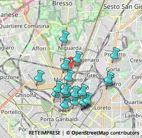 Mappa Via Costalovara, 20159 Milano MI, Italia (1.8165)