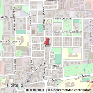 Mappa Via Andrea Mantegna, 32, 20096 Pioltello, Milano (Lombardia)