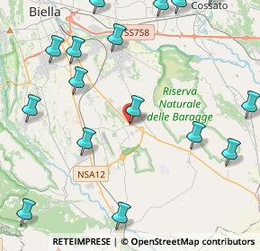 Mappa 13871 Verrone BI, Italia (6.2695)