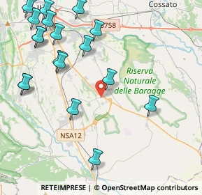 Mappa 13871 Verrone BI, Italia (5.26667)