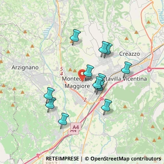 Mappa Via De Gasperi Alcide, 36075 Montecchio Maggiore VI, Italia (3.31667)