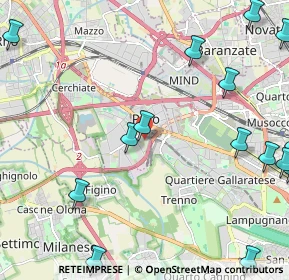 Mappa Via Niccolò Copernico, 20016 Pero MI, Italia (3.12667)