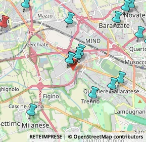 Mappa Via Copernico, 20016 Pero MI, Italia (2.61438)