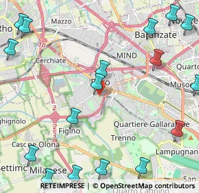 Mappa Via Copernico, 20016 Pero MI, Italia (3.10941)