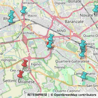Mappa Via Niccolò Copernico, 20016 Pero MI, Italia (3.07417)
