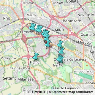 Mappa Via Copernico, 20016 Pero MI, Italia (1.27357)