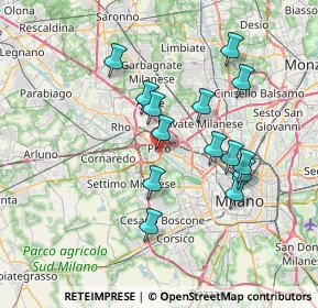 Mappa Via Copernico, 20016 Pero MI, Italia (6.57)